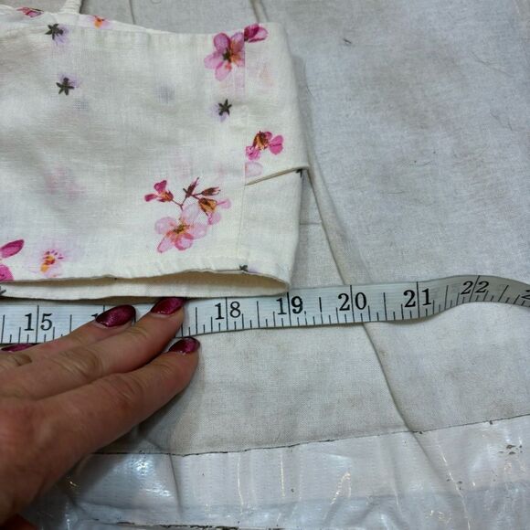 Ladies H&M Linen Blend Floral Cut‎ Out Bralette Size XL - Picture 7 of 8